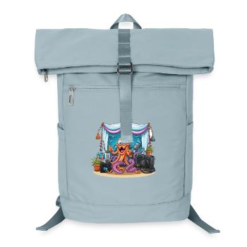 Oktopus Influencer auf Bühne - Laptop-Rucksack  - Eisblau - Vorne