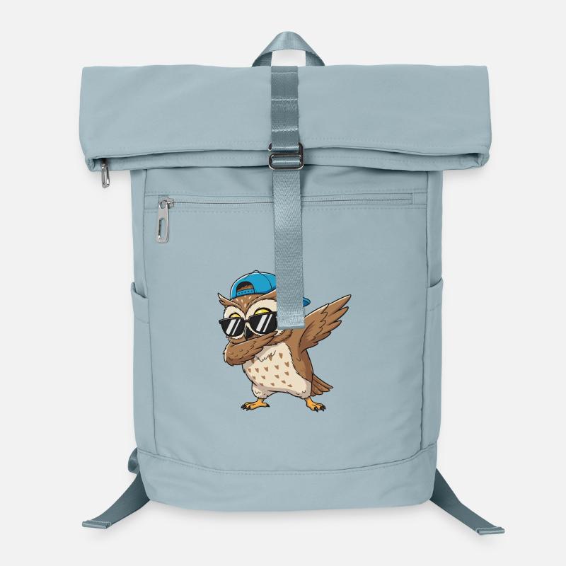 Dessins animés Cool Dab Owl Glasses Sac à dos ordinateur