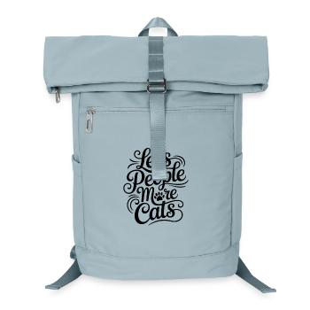 Weniger Menschen, mehr Katzen - Laptop-Rucksack  - Eisblau - Vorne