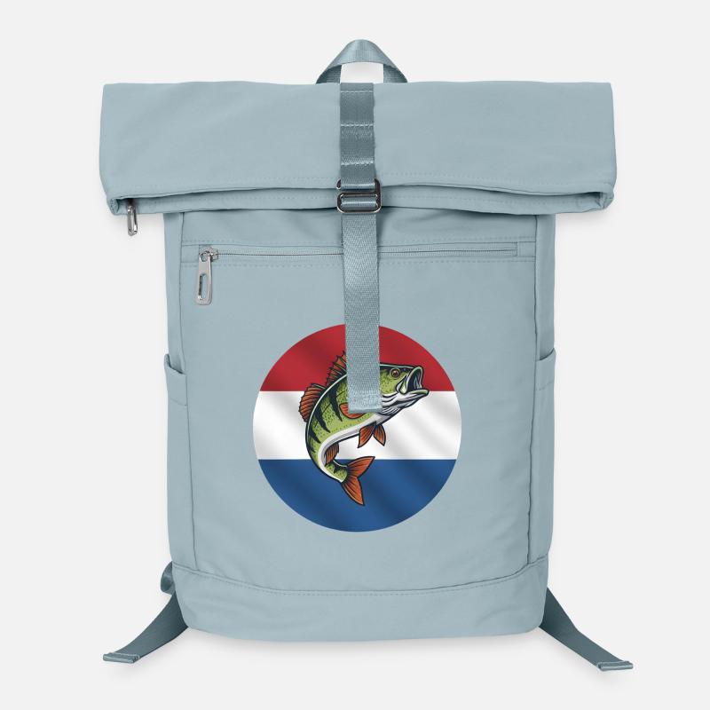 Barsch Angeln Niederlande Laptop-Rucksack 