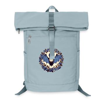 Cercle de la Chauve-souris bleues et des baies de lune - Sac à dos ordinateur - bleu glacier - Devant