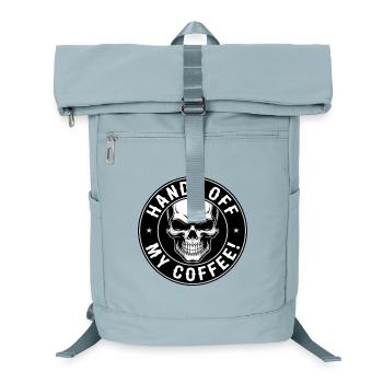 Hands Off My Coffee Skull - Laptop Backpack - ice blue - Front
