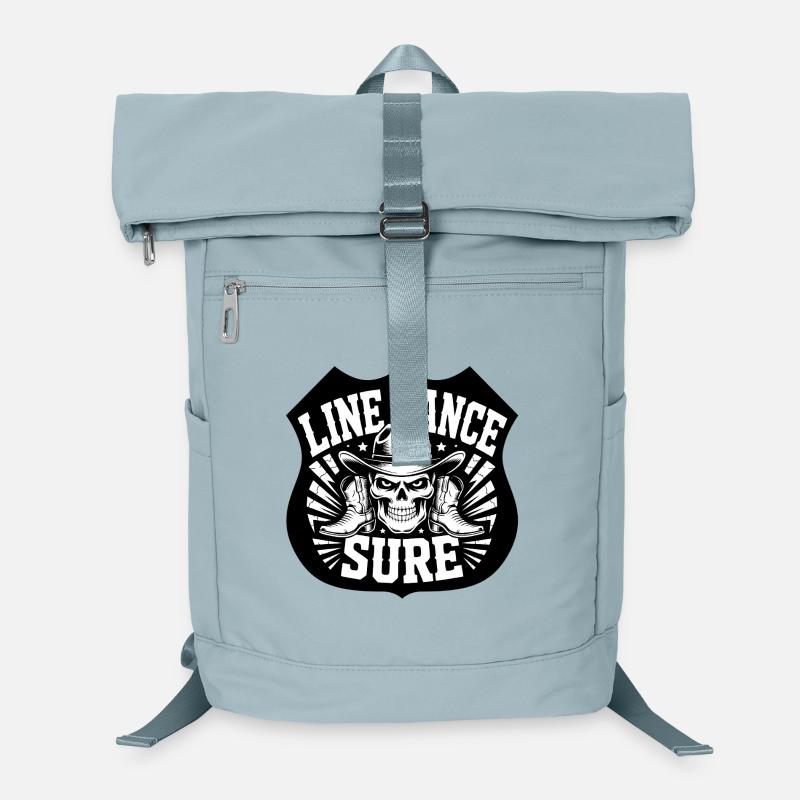 Line Dance Skull Boots Hat Laptop-Rucksack 