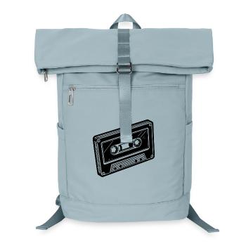 Audio cassette tape - Laptop Backpack - ice blue - Front