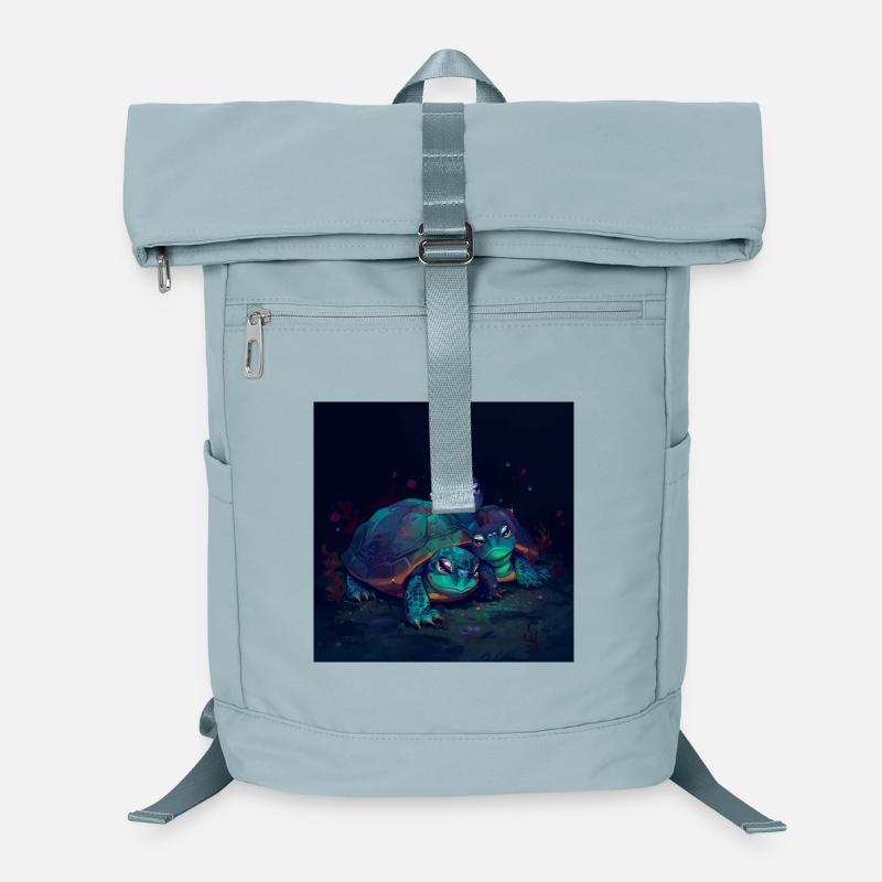 Drei leuchtende Schildkröten Laptop-Rucksack 