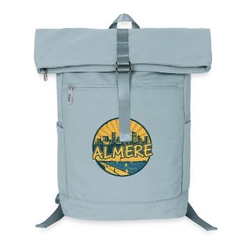 Almere City Skyline Vintage Retro-Abzeichen - Laptop-Rucksack  - Eisblau - Vorne