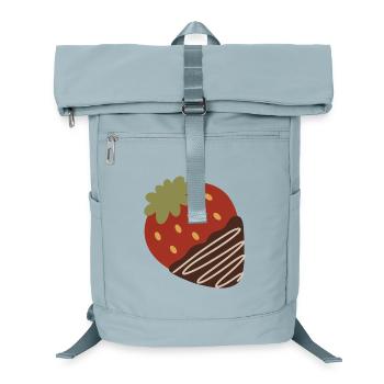 Fraise trempée dans le chocolat - Sac à dos ordinateur - bleu glacier - Devant