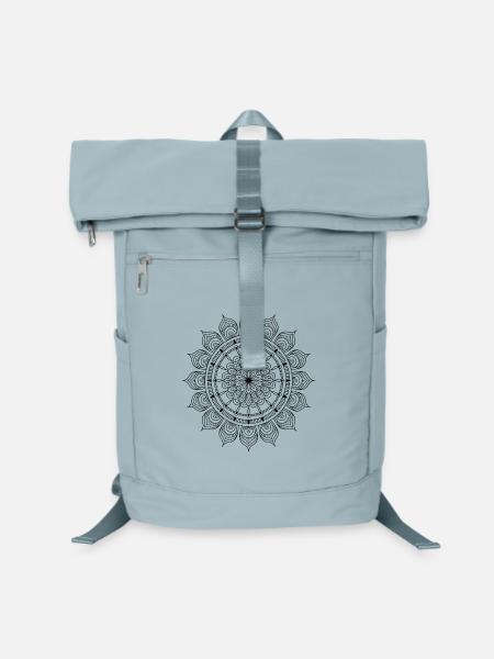 Mandala - Laptop-Rucksack  - Eisblau