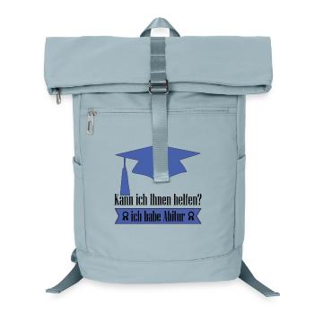 Abitur Humor Abschluss Party geschafft lustig - Laptop-Rucksack  - Eisblau - Vorne