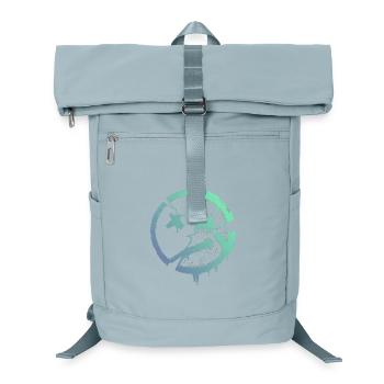 Cercle grunge avec X – Imprimé - Sac à dos ordinateur - bleu glacier - Devant