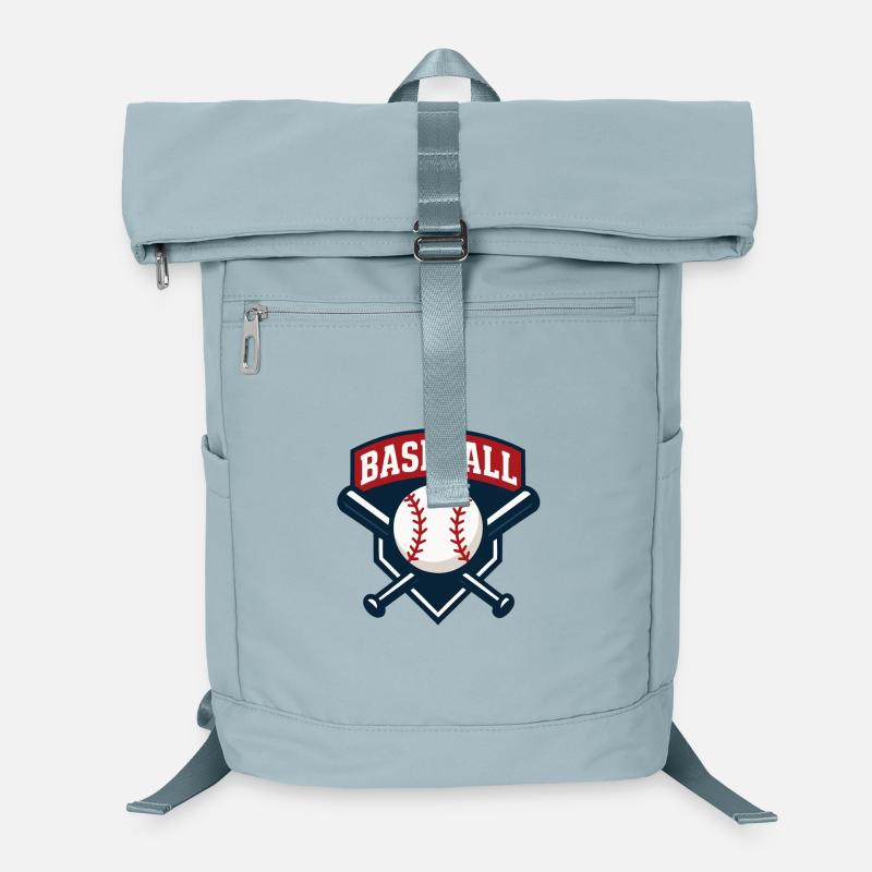 Emblème de baseball avec balle Sac à dos ordinateur