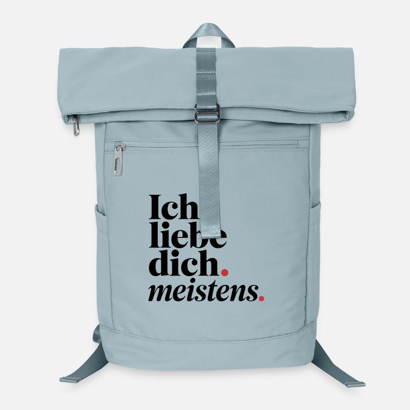 I Love You Mostly - Typography Red Accent Laptop Backpack