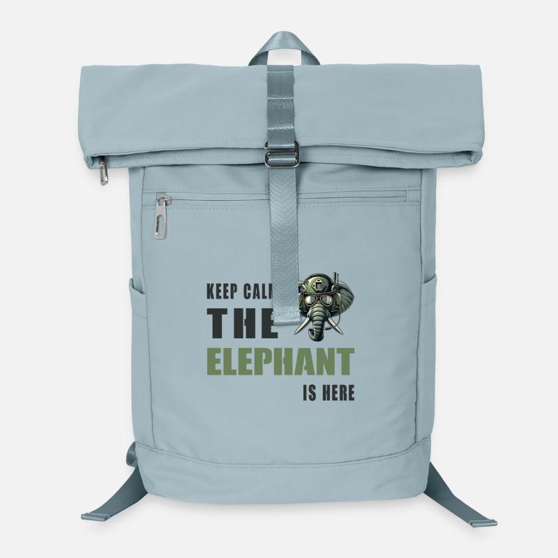 Ruhig bleiben der Elefant ist da Laptop-Rucksack 