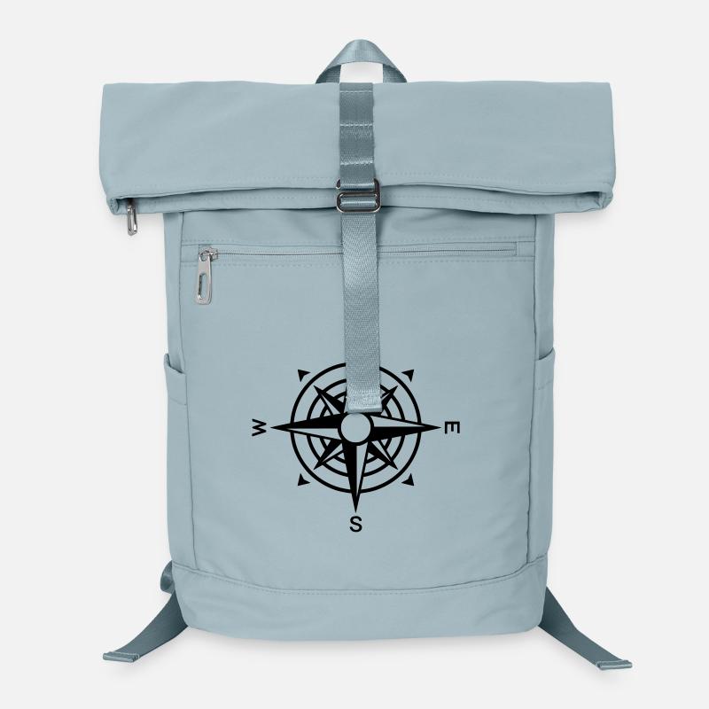 Compass Wind Rose Navigation Laptop Backpack