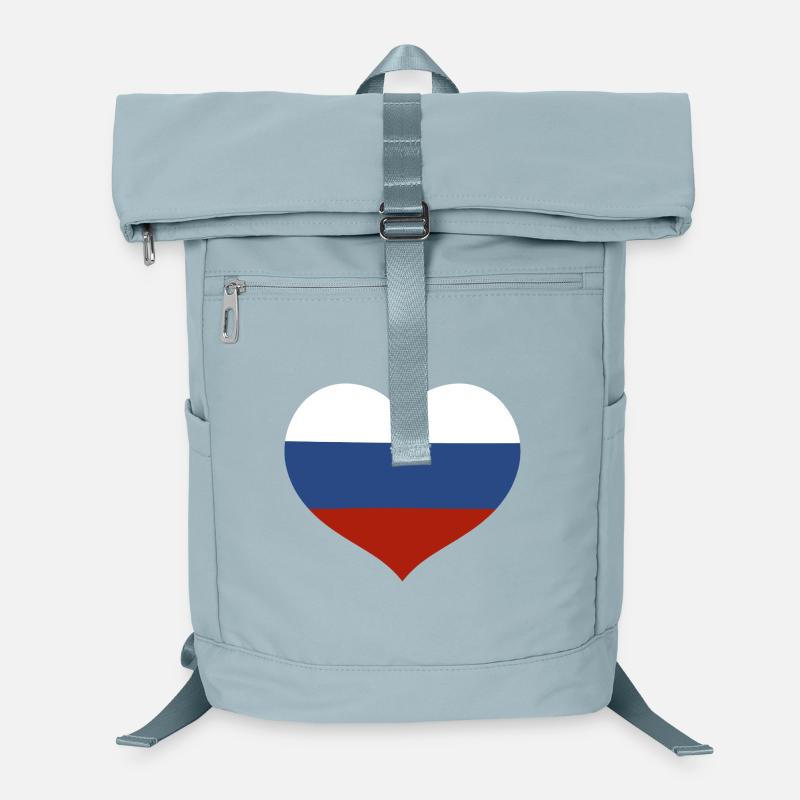 Russia Heart Flag Laptop Backpack