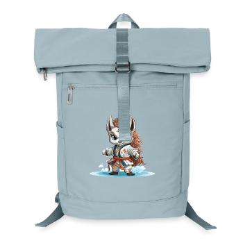 Kämpferischer Schnee-Fuchs - Laptop-Rucksack  - Eisblau - Vorne