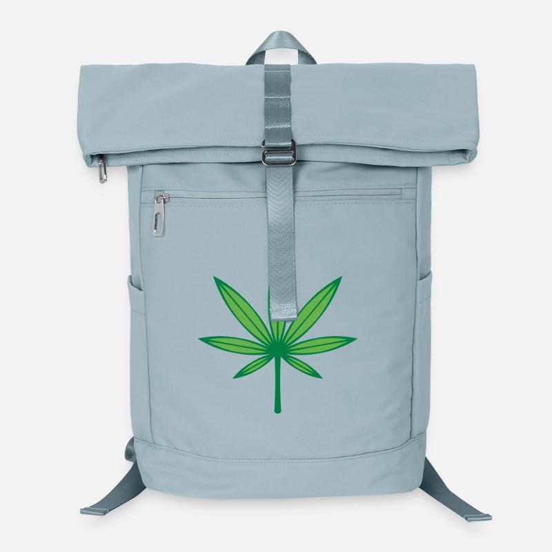 Cannabis / Marihuana / Hanf (Outline / 2C Green) Laptop-Rucksack 