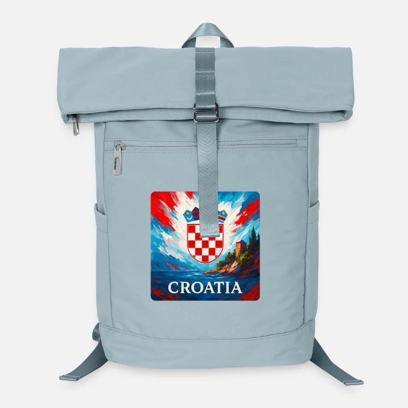 Kroatien Wappen Küste Laptop-Rucksack 