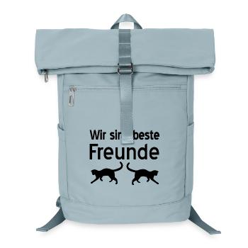 Katzen - Laptop-Rucksack  - Eisblau - Vorne