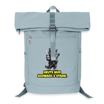 Today only Black & Strong – Rock Waschbär - Laptop Backpack - ice blue - Front