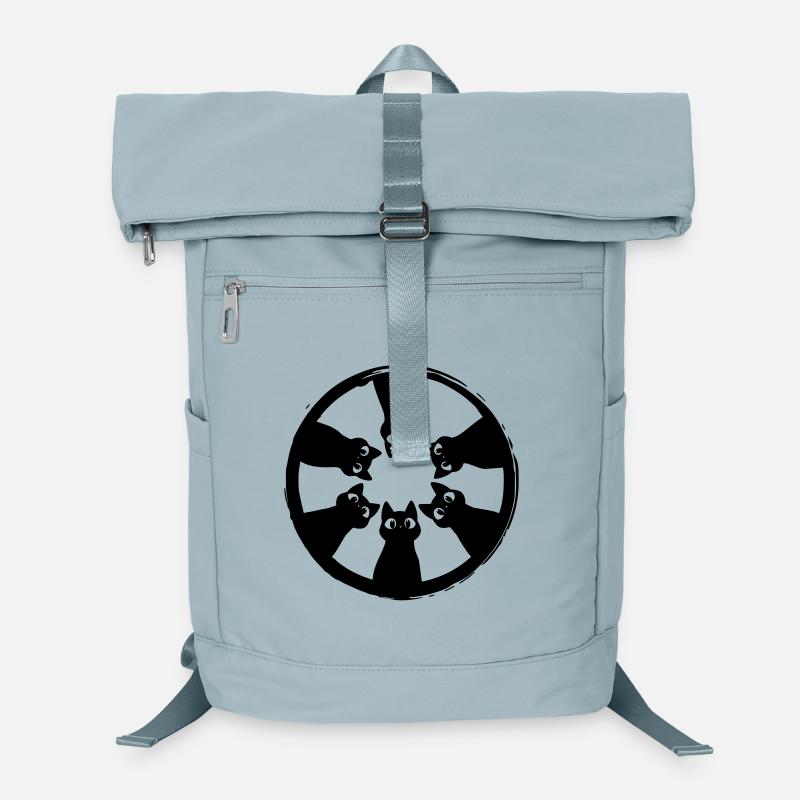 Katzen Kreis Blick von oben Laptop-Rucksack 