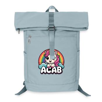 ACAB - Anti-Cops Unicorn Tee - Laptop Backpack - ice blue - Front