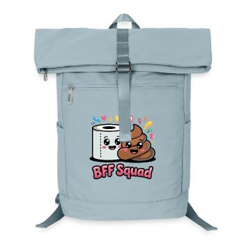 Selles de papier toilette de l’équipe BFF - Sac à dos ordinateur - bleu glacier - Devant