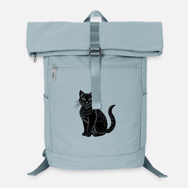 Black Cat Laptop Backpack