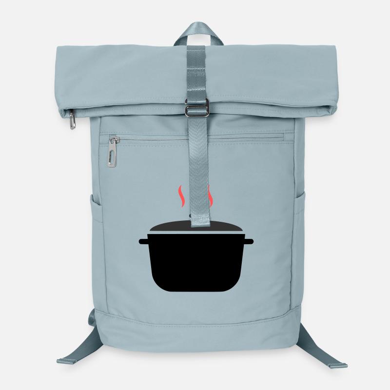 Cuisson à la vapeur dans une casserole Sac à dos ordinateur