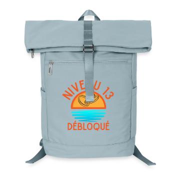 Niveau 13 Débloqué Anniversaire Couple - Sac à dos ordinateur - bleu glacier - Devant