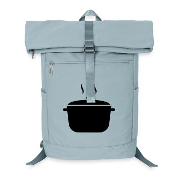 Kochtopf Suppe Dampf Icon - Laptop-Rucksack  - Eisblau - Vorne
