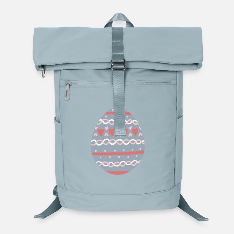 Motif œuf en cœurs pastel Sac à dos ordinateur