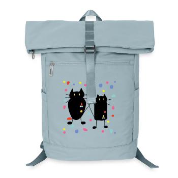Cats - Laptop Backpack - ice blue - Front