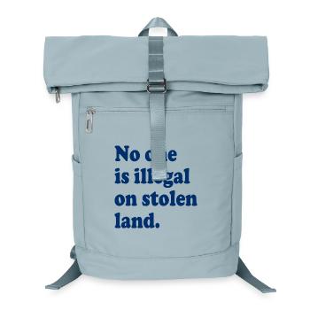 Personne n’est illégal sur des terres volées - Illégalité - Sac à dos ordinateur - bleu glacier - Devant
