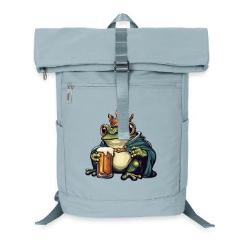 Frog Beer King - Laptop Backpack - ice blue - Front
