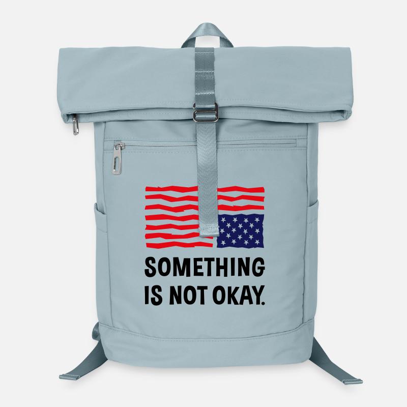 Quelque chose ne va pas. (Drapeau américain à l’envers) Sac à dos ordinateur