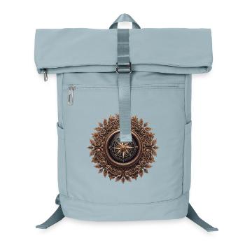 Vintage compass with rose frieze - Laptop Backpack - ice blue - Front