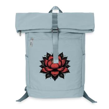 Blütenblätter der Lotusblüte - Laptop-Rucksack  - Eisblau - Vorne