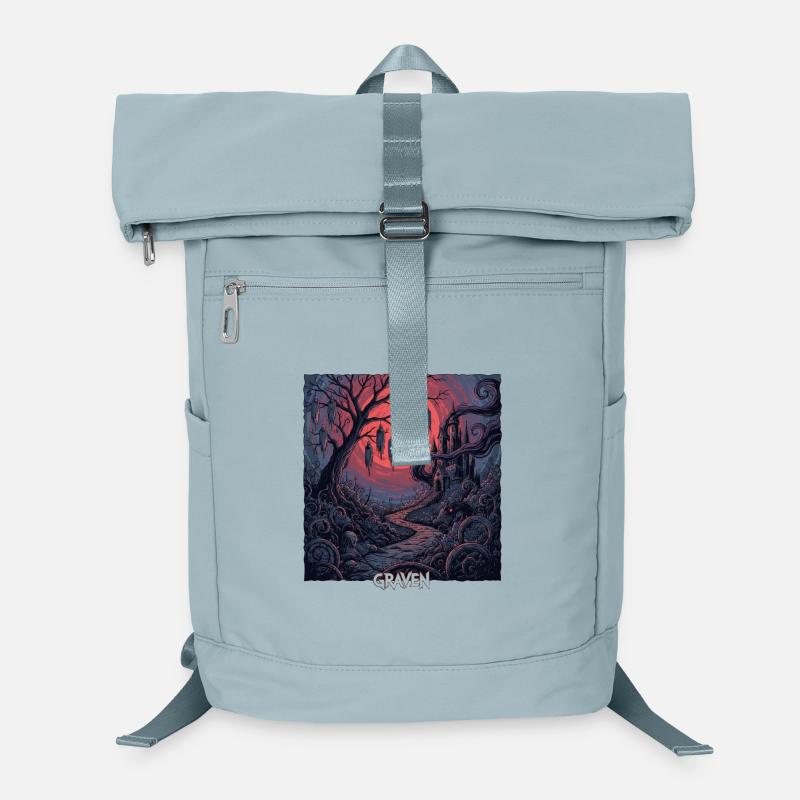 Graven Moonlit Night in the Burial Forest Laptop Backpack