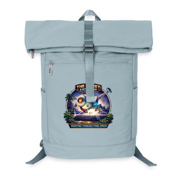 The Comet – 8-Bit Starship - Laptop Backpack - ice blue - Front