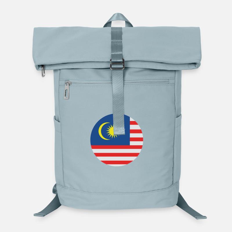 Drapeau rond de Malaisie Sac à dos ordinateur
