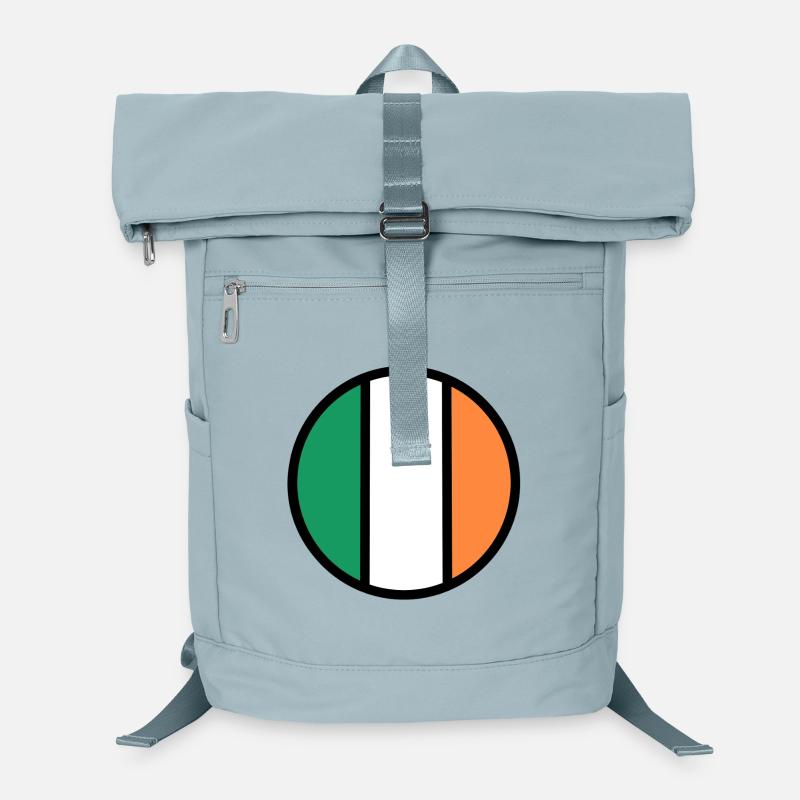 Ireland Flag Circle Laptop Backpack