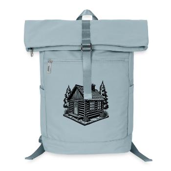Blockhütte - Laptop-Rucksack  - Eisblau - Vorne