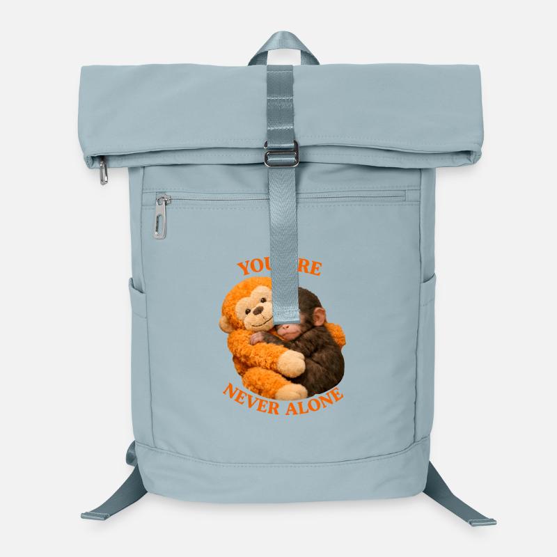 Baby Monkey Punch with Plush You're Never Alone Laptop Backpack