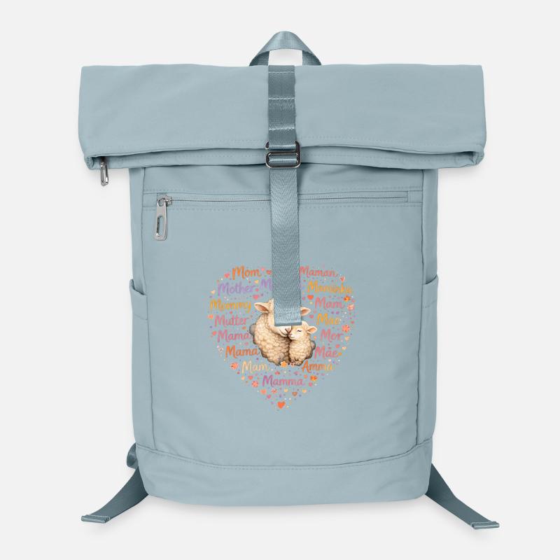 Schaf Mama Herz – Muttertag Geschenk für Mama Laptop-Rucksack 