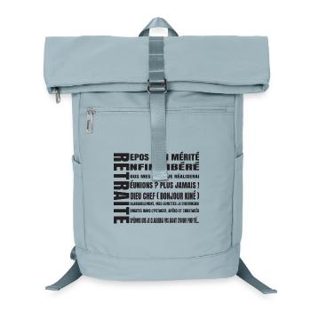 RETREAT (black text) - Laptop Backpack - ice blue - Front
