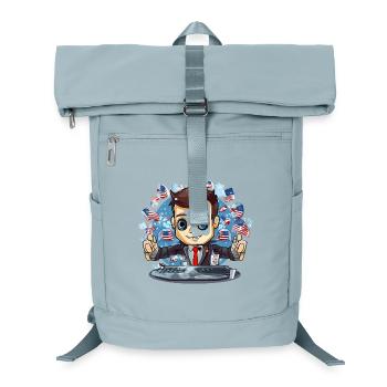 American Flags TechDJ Motif - Laptop Backpack - ice blue - Front