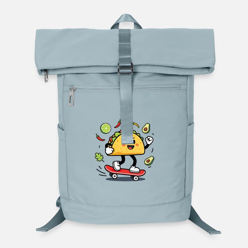 Taco Skate Pop Kawaii Laptop Backpack