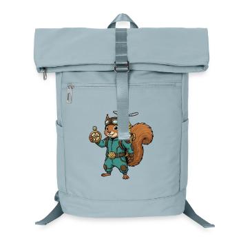Écureuil Steampunk Aviateur Jetpack Boussole - Sac à dos ordinateur - bleu glacier - Devant