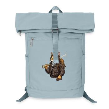 Cat Aviator Steampunk Explorer Kuriosität - Laptop-Rucksack  - Eisblau - Vorne